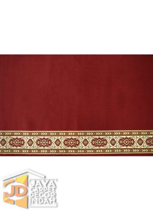 Karpet Sajadah New Al Husein Merah Polos  120x600, 120x1200, 120x1800, 120x2400, 120x3000